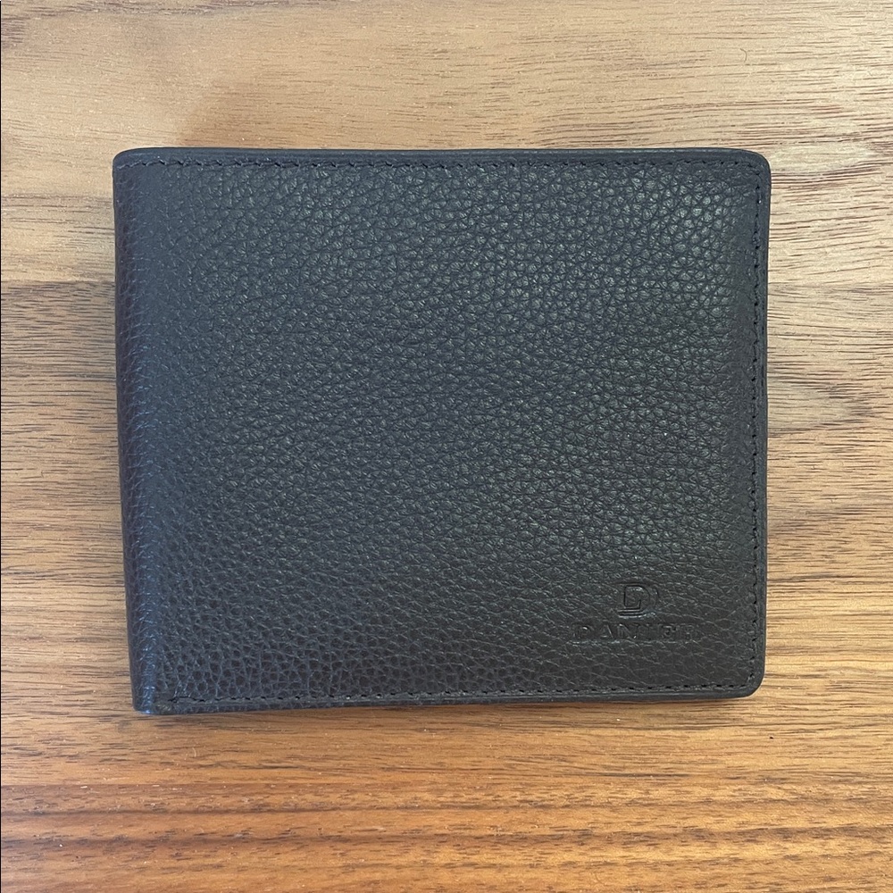 Brown Genuine Leather Bifold Wallet by Danier
